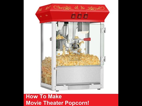 How to use 6oz 8oz 12oz Popcorn Machine (kettle) - Party Rentals / Home Theater / Movie FULL DEMO!