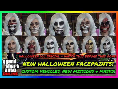 💥Halloween DLC SPECIAL! - Halloween Facepaints, Vehicles, Masks Release Date. - GTA 5 ONLINE💥