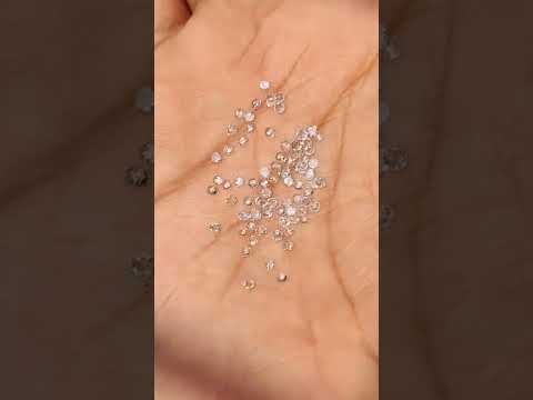 2.0 mm white round rose cut diamond