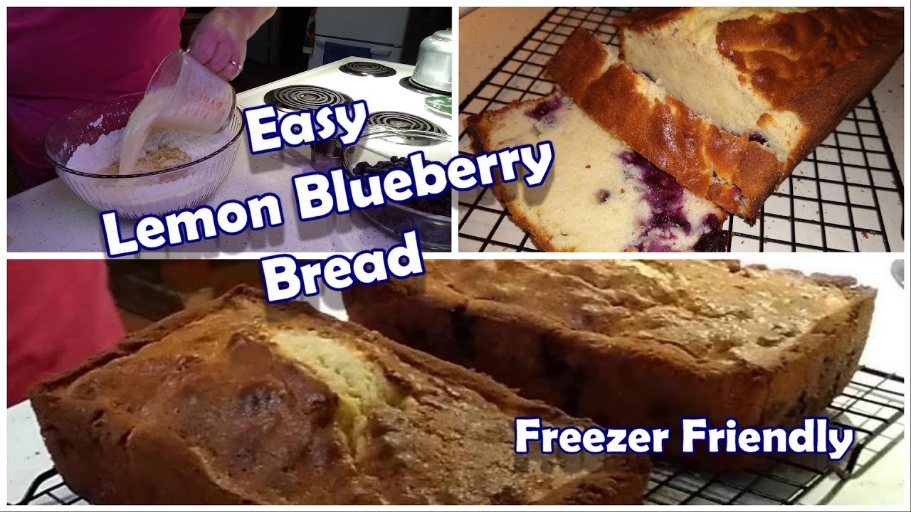 Lemon Blueberry Bread | Freezer Friendly