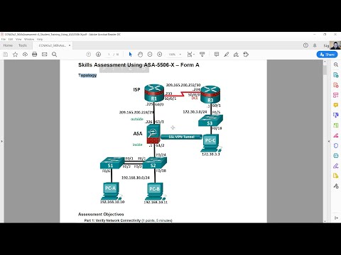 CCNA Security 2.0 - Skills Assessment Using ASA 5506-X - Form A