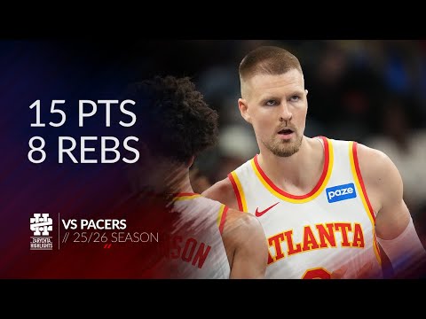 Kristaps Porzingis 15 pts 8 rebs vs Pacers 25/26 season