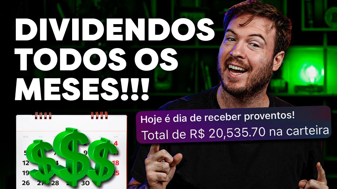 MELHORES AÇÕES PARA RECEBER DIVIDENDOS TODOS OS MESES