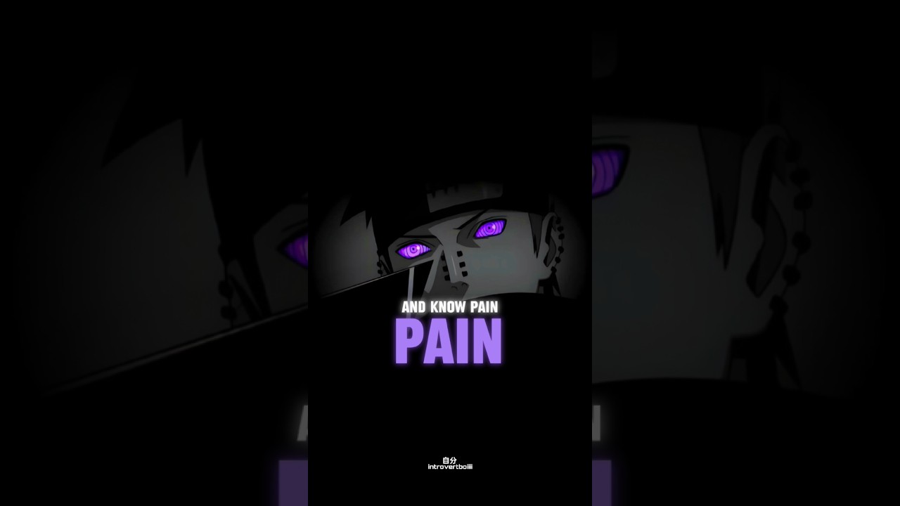 Feel Pain Accept Pain And Know Pain 🍁✨ | Naruto characters quotes #pain #naruto #animequotes
