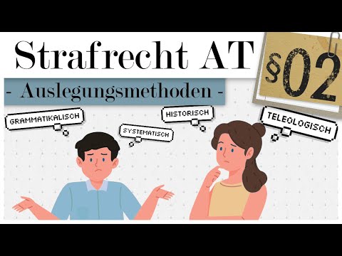 Strafrecht AT: Methodenauslegung - Wie argumentiert man im Strafrecht? | 02 | Nebenfach & Co.