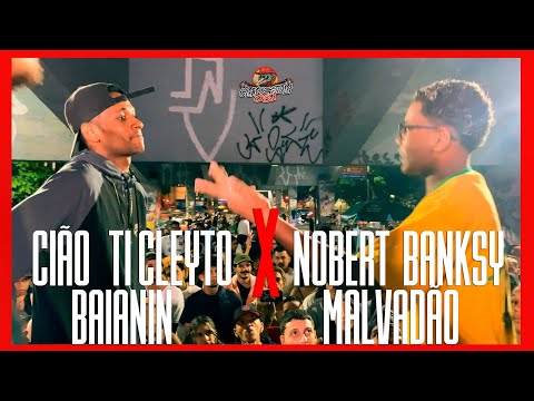 Cião, Ti Cleyto e Baianin x Nobert, Banksy e Malvadão - 1° FASE - CLANDESTINA031 - BH/MG