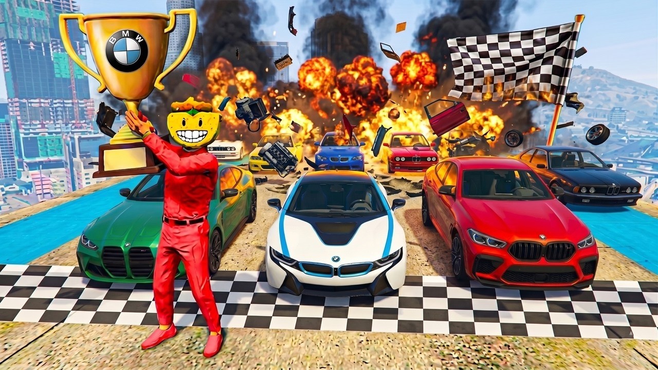EL ÚLTIMO EXPLOTA CON COCHES BMW!! VELOCIDAD INCREIBLE! - GTA 5 ONLINE
