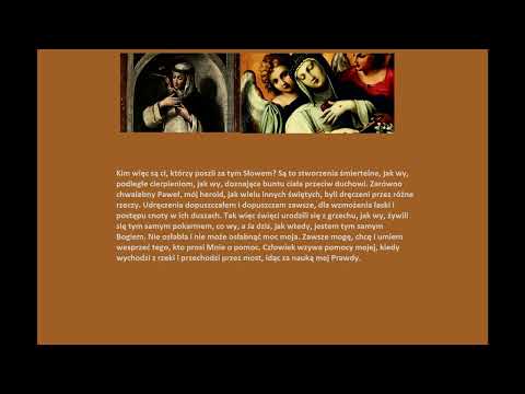 Gdzie mowa o przypowieści Chrystusa - O pierwszym napomnieniu -  św. Katarzyna ze Sieny