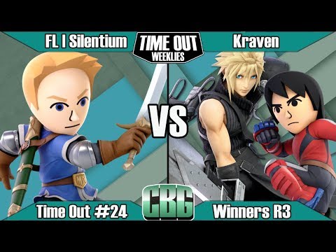 Time Out #24 | Winners R3 | FL|Silentium (Mii Swordfighter) vs Kraven (Cloud/Mii Brawler)