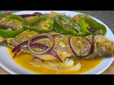 HAITIAN STEW FISH|| HOW TO CLEAN AND COOK HAITIAN STEW FISH| (PWASON GRO SEL)
