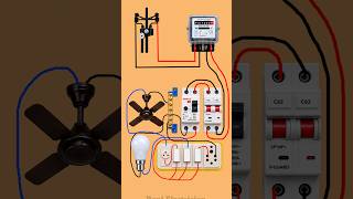Basic House Wiring Circuit Diagram Explained | #shorts #electrician