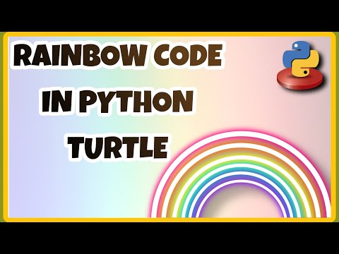 Draw Rainbow Graphics In Python Turtle Shorts Python Coding India
