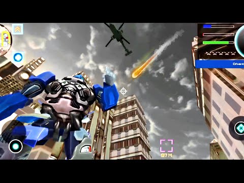 Rope Hero: Vice Town (Aircraft Transformer Fight Red Light Boss) Jet Airplane Robot Fight Army Base