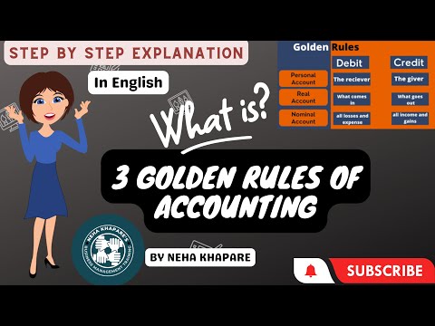 Golden Rules of Accounting | 3 Golden Rules of Accounting | Explanation with Examples in English