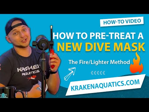 How To Pre-Treat a New Dive Mask and Prevent Fogging | The Fire/Lighter Method