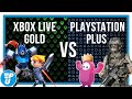 PlayStation Plus vs Xbox Live Gold van augustus