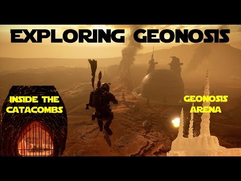 Exploring Geonosis   Catacombs, The Arena + Droid Core Ships!