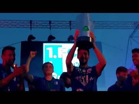 1. FC Magdeburg - Meister der 3. Liga 2017/18,  Empfang der Mannschaft am Stadion in Magdeburg