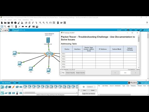 Packet Tracer Activity 12.6.2 Troubleshooting Challenge - Use Documentation to Solve Issues