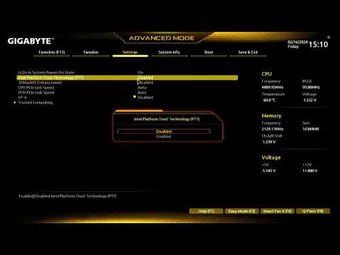Enable TPM and Secure Boot - Gigabyte UEFI BIOS (Intel)  #Rambo Tech