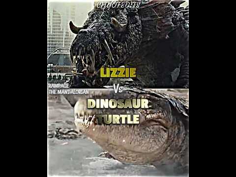Lizzie vs Dinosaur Turtle #themandalorian #rampage #vsbattle #vsedit #wisedit #wis #whoisstronger