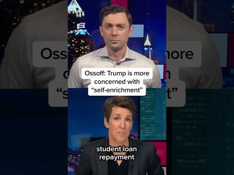 Ossoff: Trump is more concerned with 'self-enrichment'