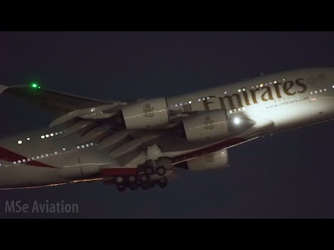NIGHTTIME PLANE SPOTTING AT TORONTO PEARSON INTERNATIONAL AIRPORT - August 2020