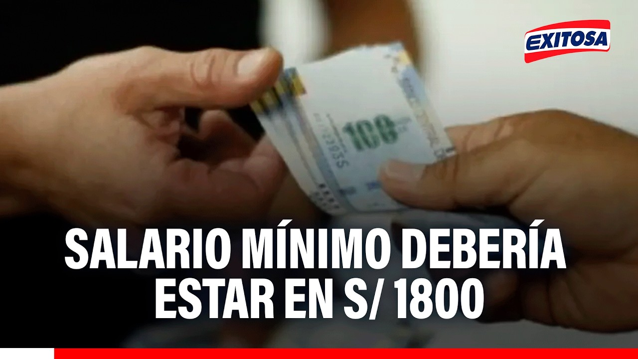 🔴🔵 Salario mínimo debería estar en S/ 1800, señala Hualter Saavedra: “Técnicamente demostrado”