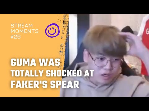 Gumayusi was totally shocked at Faker's unbelievable spear | T1 Stream Moment