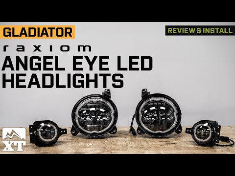 Jeep Gladiator JT Raxiom Axial Series 9-Inch Angel Eye LED Headlights Review & Install