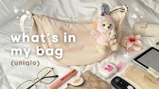 what's in my (uniqlo) bag👜`uni & daily essentials 🌸
