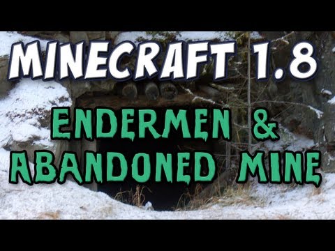 Minecraft - Endermen & Abandoned Mine Shafts (1.8 Prerelease Part 2)