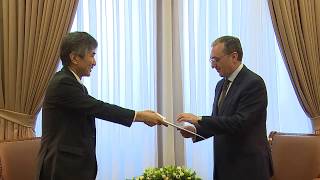 New Ambassador of Japan presented copies of his credentials to Foreign Minister of Armenia