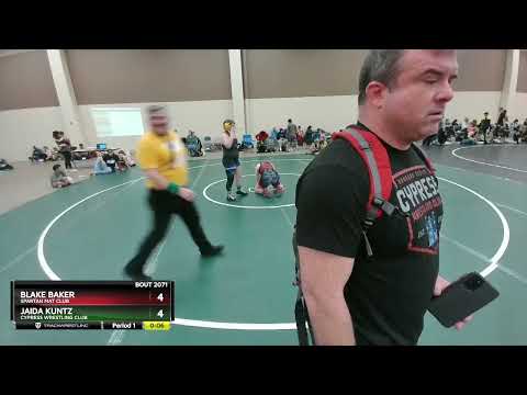 185 Lbs Round 2 - Jaida Kuntz, Cypress Wrestling Club Vs Blake Baker, Spartan Mat Club 22a3