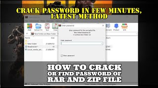 100 Works RAR and Zip Password recovery  Easy to Crack or Remove ZIP and RAR File Password
