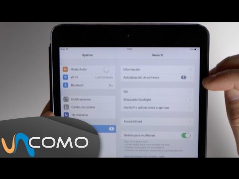Cómo actualizar la versión de mi iPad