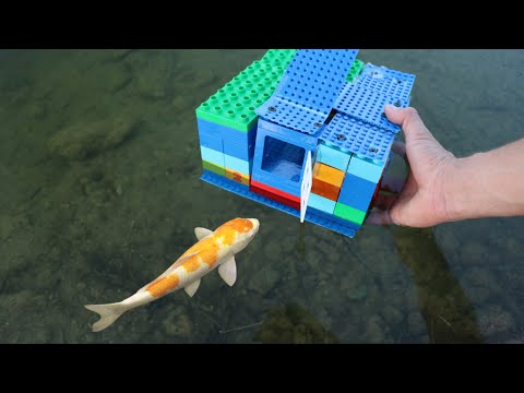 LEGO FISH-TRAP Catches RARE ORANGE Fish!