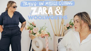 MIDSIZE CLOTHING HAUL  |  Zara & Woolworths  |  Le'Chelle Aldridge