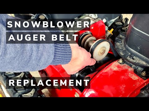 How to Replace a Snowblower Auger Belt, Troy Bilt, Cub Cadet, MTD, Craftsman Auger Belt Replacement