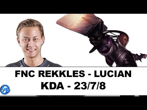 FNC Rekkles - Lucian vs Ashe - EUW SoloQ