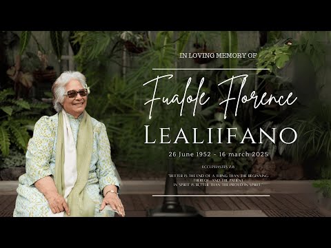 Funeral of Fualole Florence Lealiifano