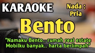 Download lagu BENTO - KARAOKE || NADA PRIA || Iwan Fals || Audio HQ || Live Keyboard mp3