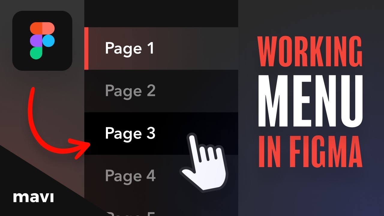 Design a Functional SIDEBAR MENU in Figma (With Hover States)
