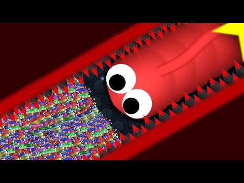 Slither.io 1 Giant Pro Snake vs 97779 Tiny Snakes Epic Slitherio Gameplay