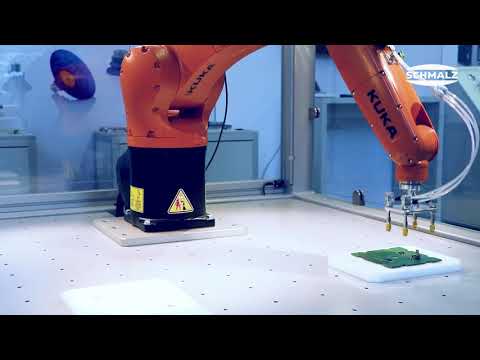 Gentle handling of printed circuit boards with the Schmalz FSTImc spring plunger