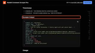 Reddit Comment Scraper Pro — Apify Actor Walkthrough