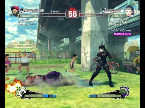 SSF4 AE 2012 Games Creed {Sakura} Vs {Akuma}