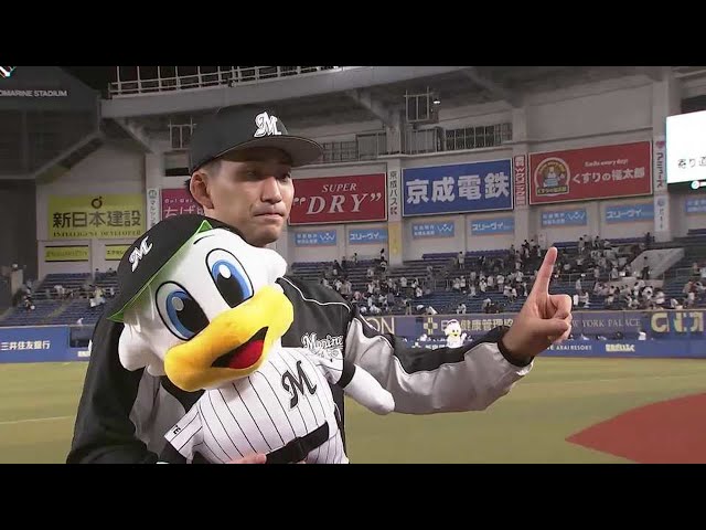 マリーンズ・小島投手ヒーローインタビュー 8/18 M-L