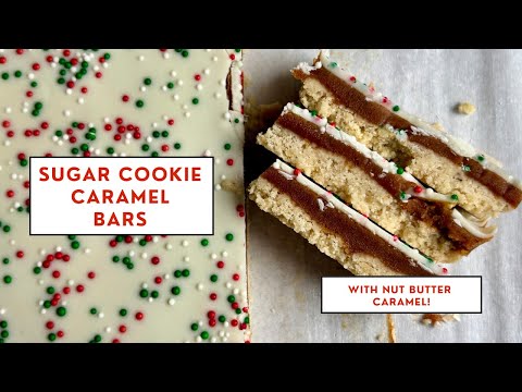 Make This Instead of Twix! High-Protein Sugar Cookie Caramel Bars