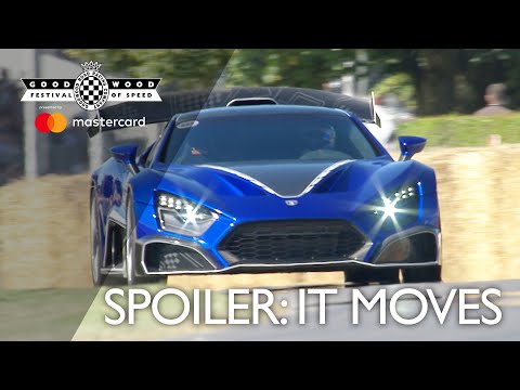 See the crazy Zenvo TSR-S's amazing active spoiler in action